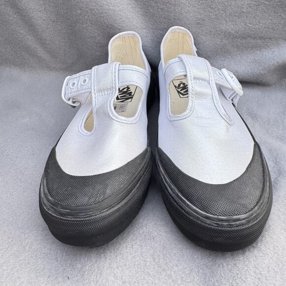 Vans Premium Style 93 Mary Jane White Pearlized Coated Canvas Sneakers Womens 8 - Picture 3 of 12